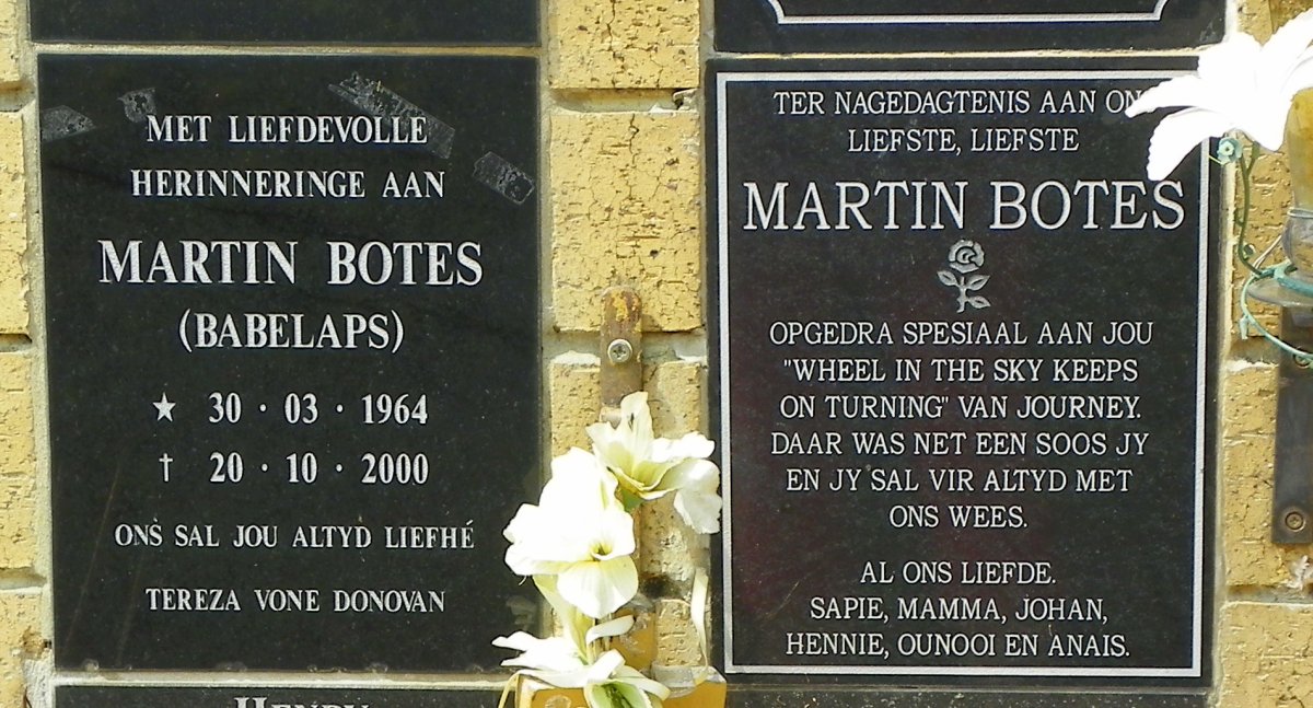 BOTES Martin 1964-2000