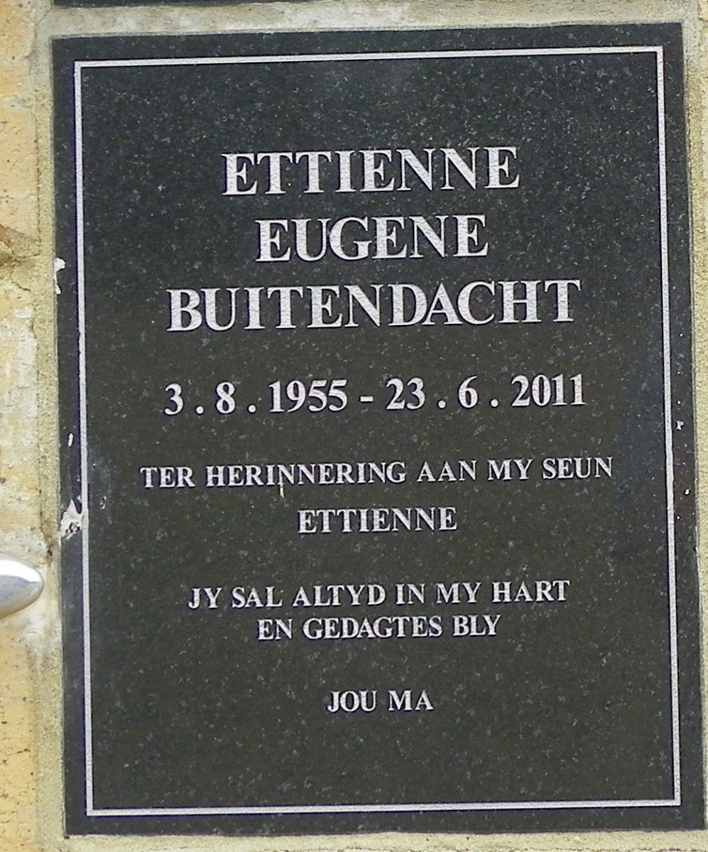 BUITENDACHT Ettienne Eugene 1955-2011