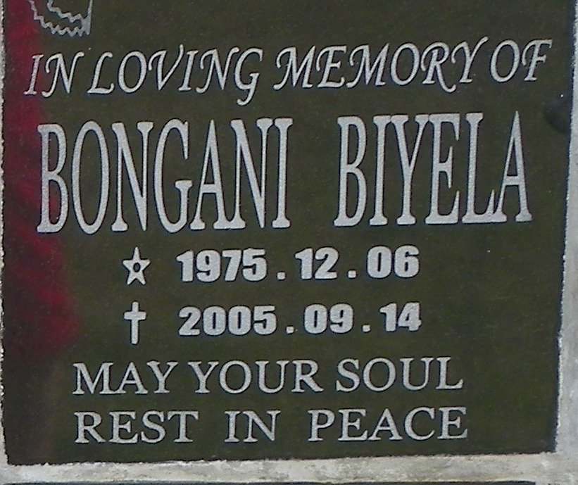 BIYELA Bongani 1975-2005