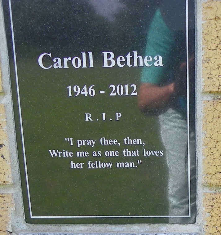 BETHEA Caroll 1946-2012