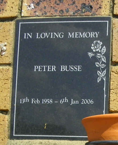 BUSSE Peter 1958-2006