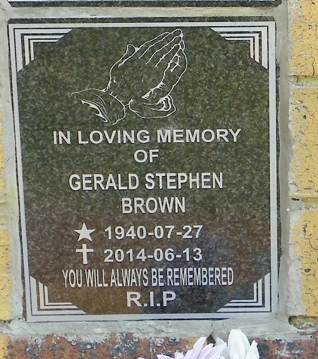 BROWN Gerald Stephen 1940-2014