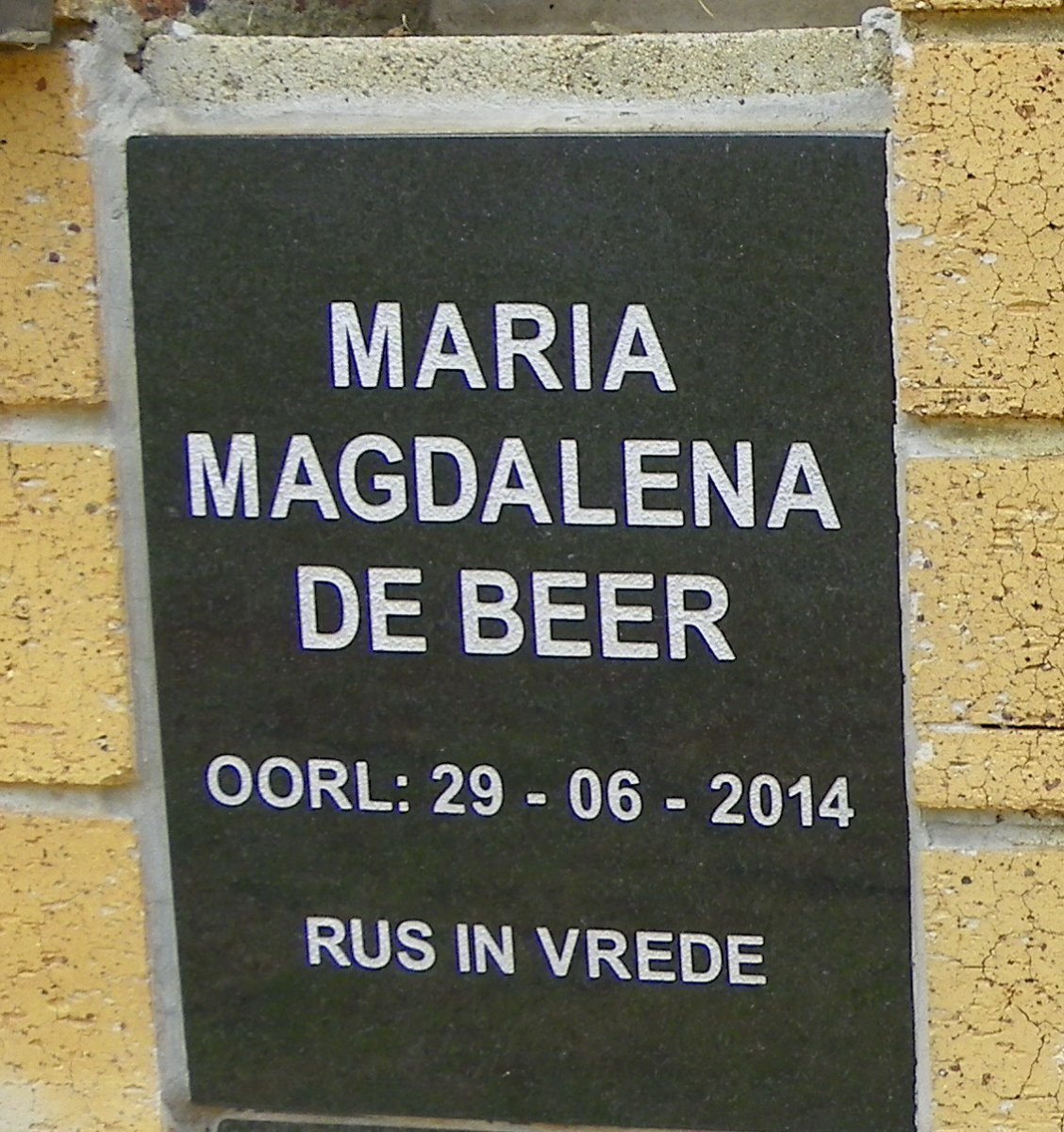 BEER Maria Magdalena, de -2014