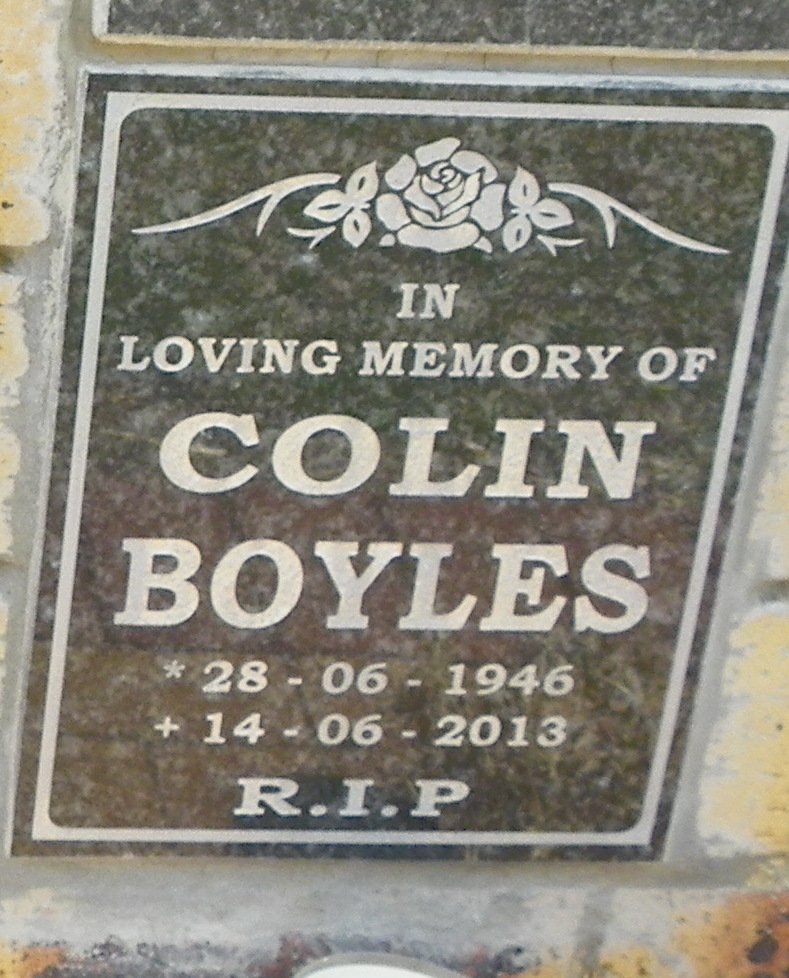 BOYLES Colin 1946-2013