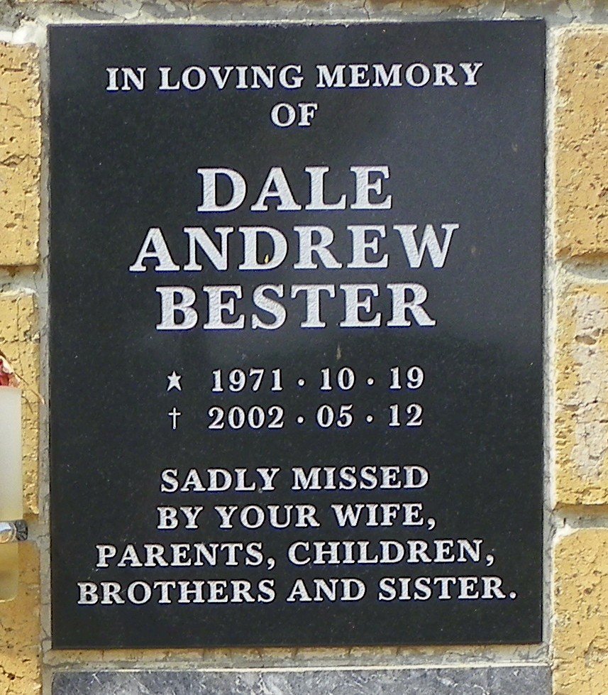 BESTER Dale Andrew 1971-2002