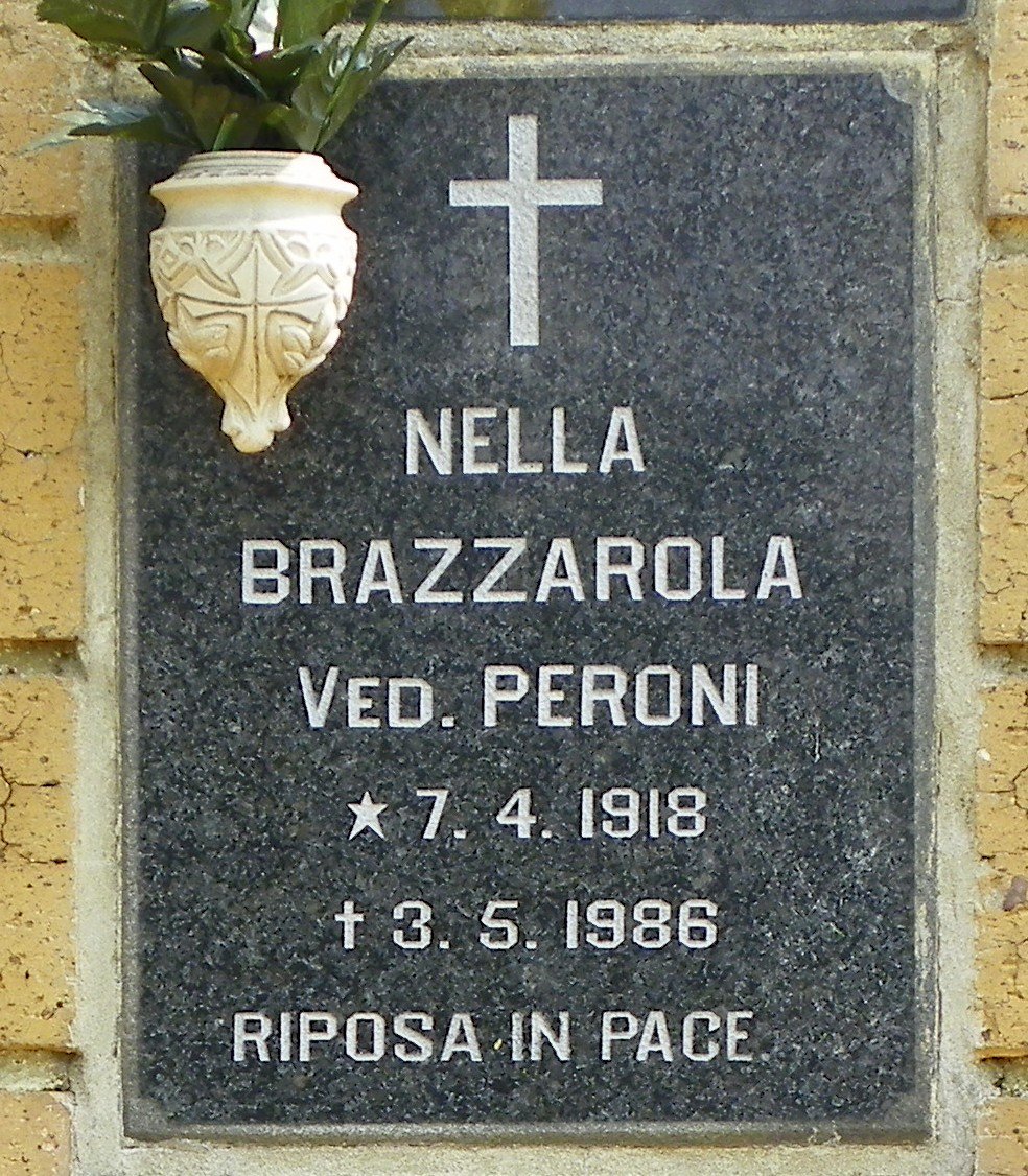 BRAZZAROLA Nella formerly PERONI 1918-1986
