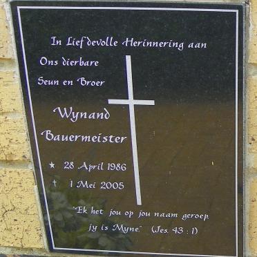 BAUERMEISTER Wynand 1986-2005
