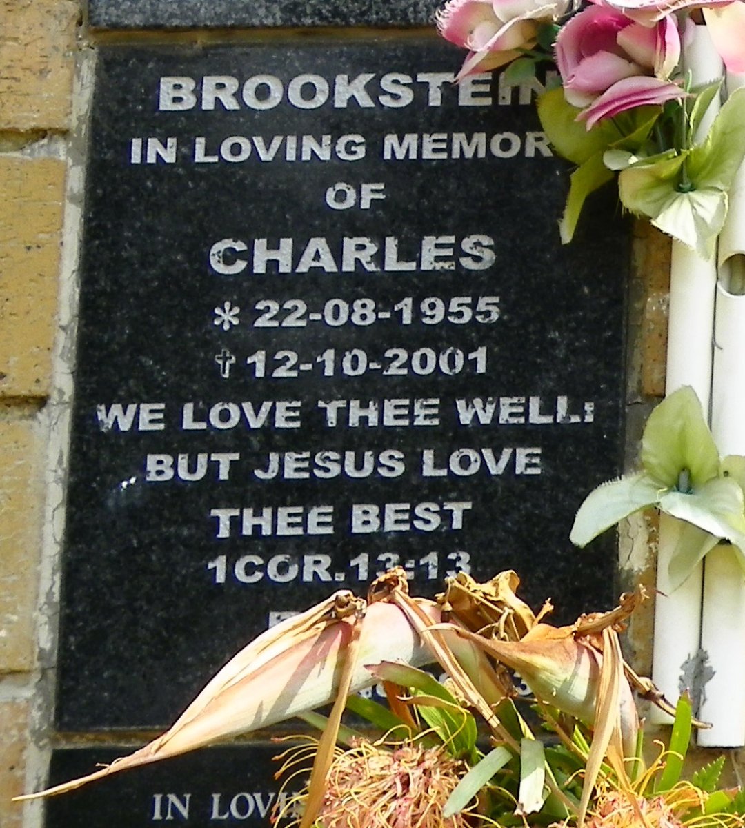 BROOKSTEIN Charles 1955-2001