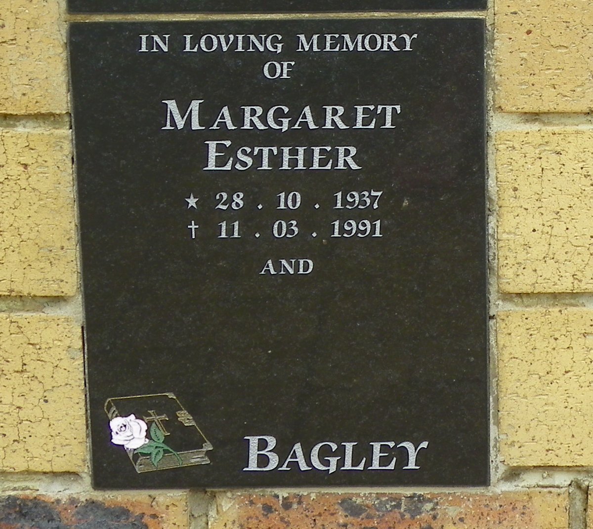 BAGLEY Margaret Esther 1937-1991