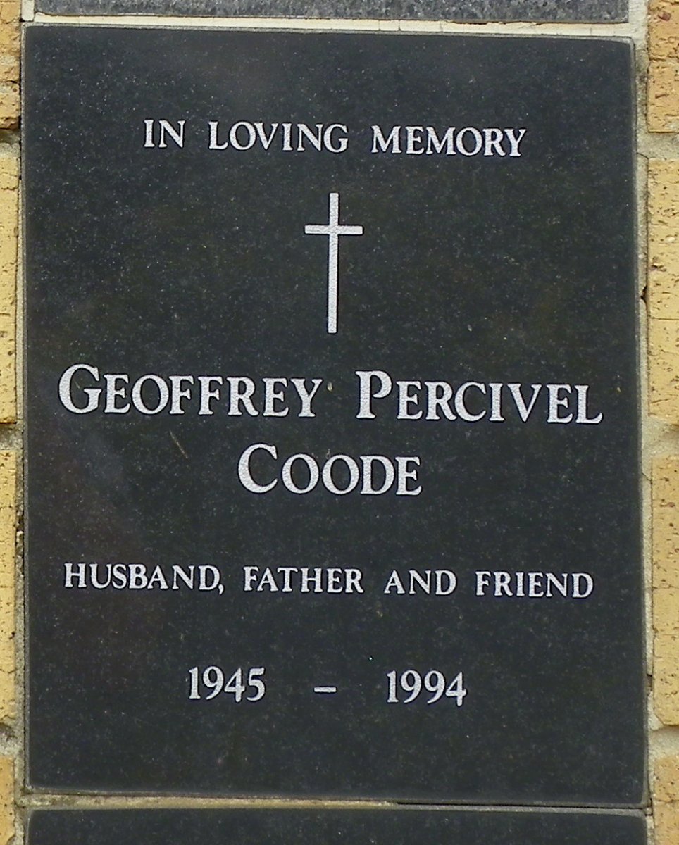 COODE Geoffrey Percivel 1945-1994