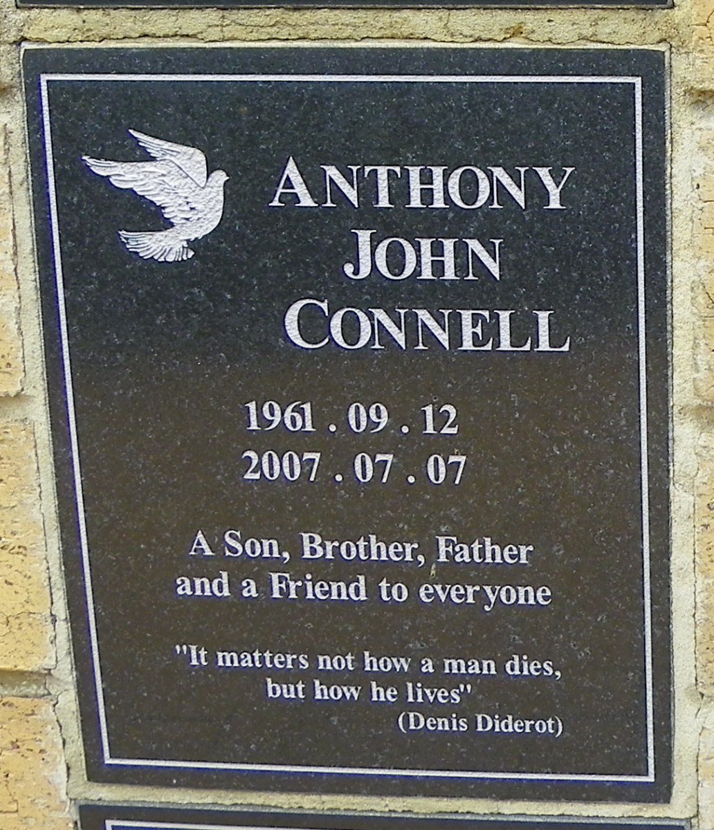 CONNELL Anthony John 1961-2007