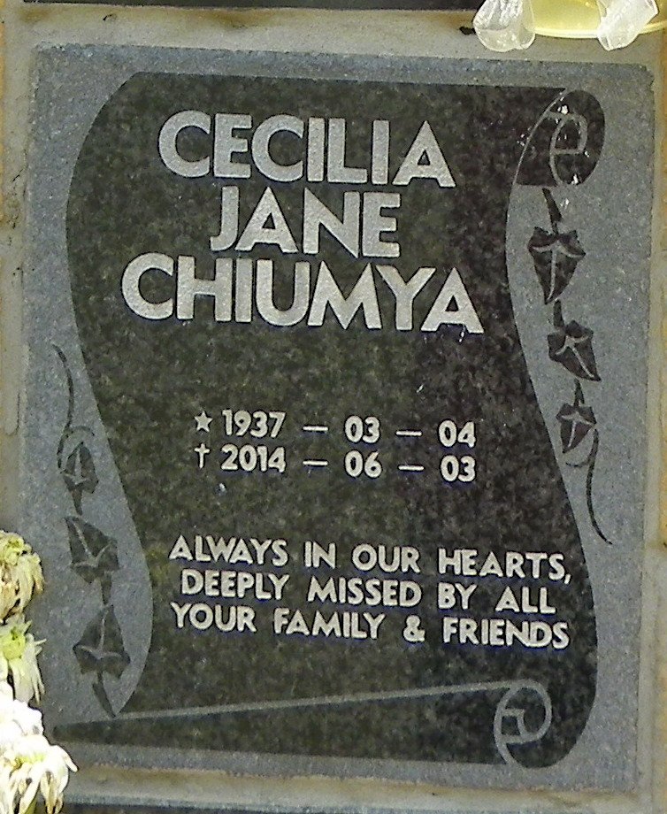 CHIUMYA Cecilia Jane 1937-2014