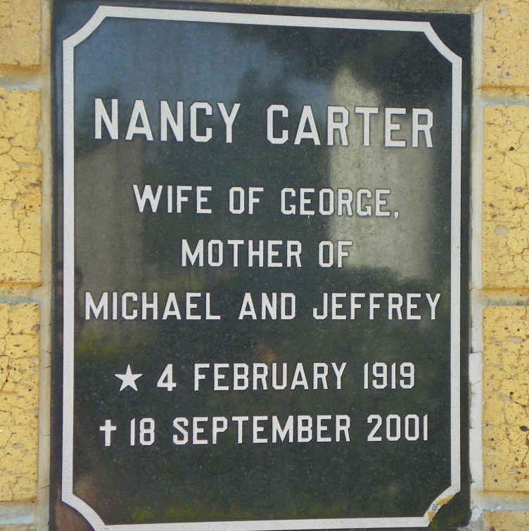 CARTER Nancy 1919-2001