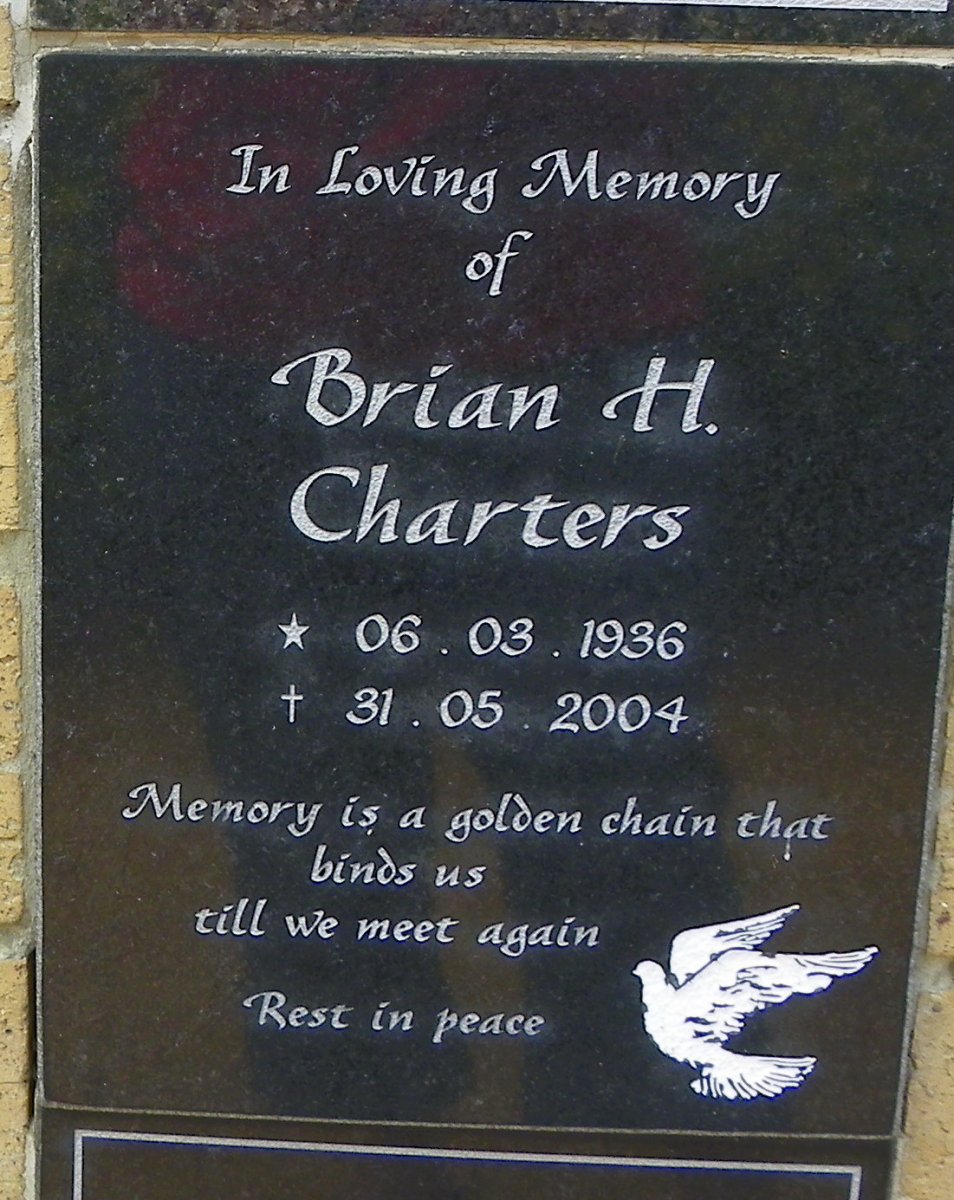CHARTERS Brian H. 1936-2004