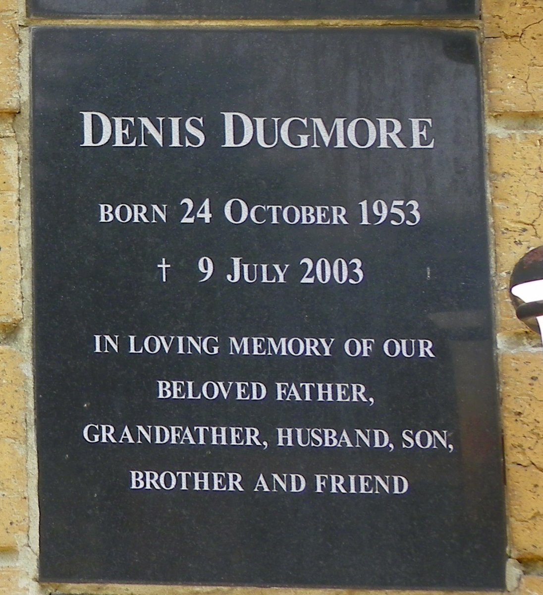 DUGMORE Denis 1953-2003