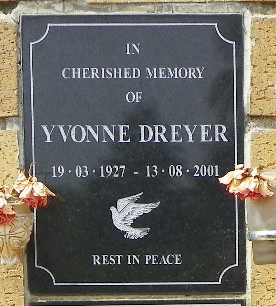 DREYER Yvonne 1927-2001