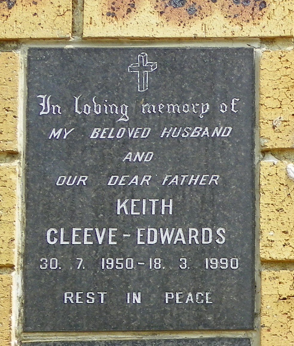 EDWARDS Keith, CLEEVE 1950-1990