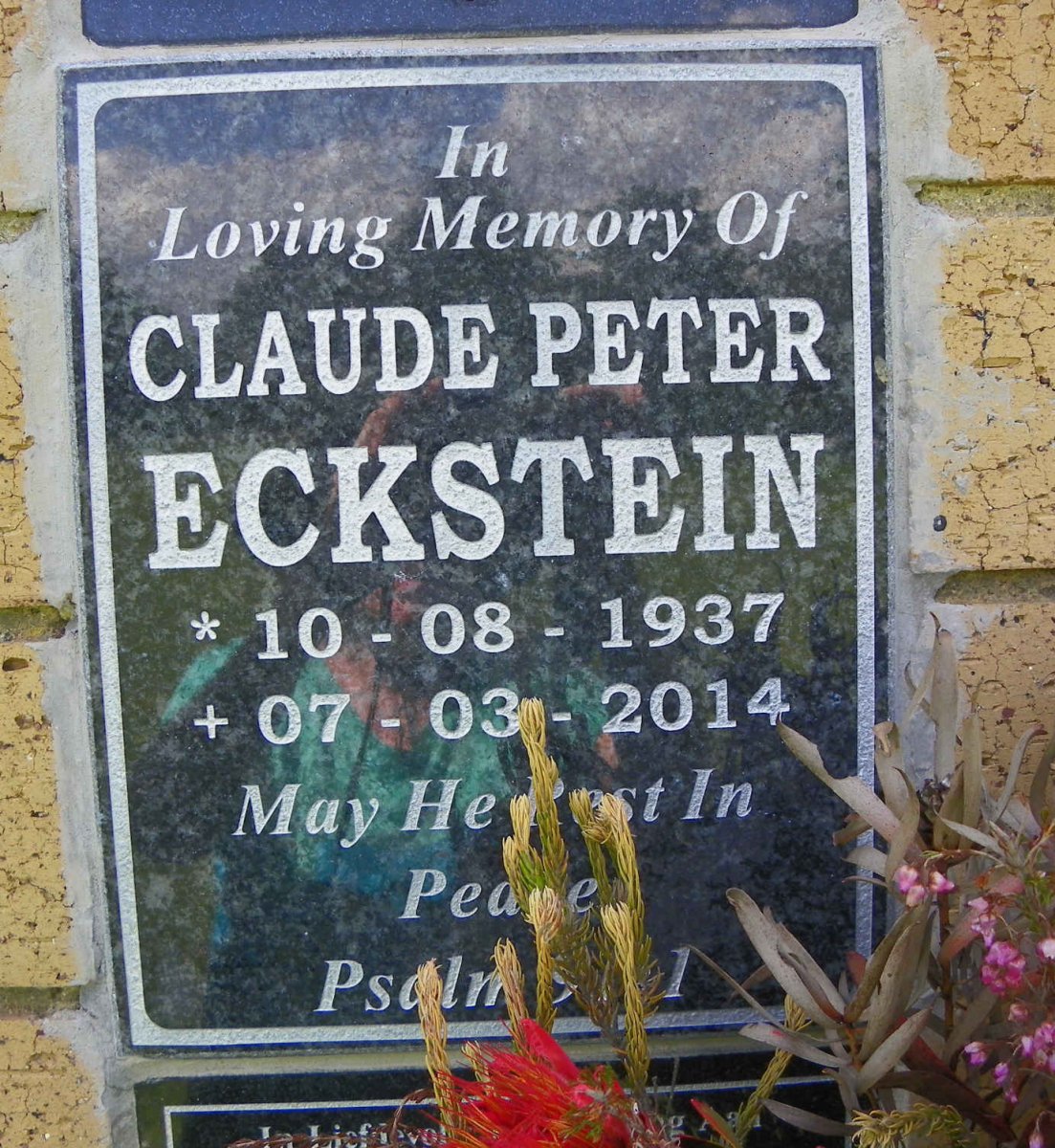 ECKSTEIN Claude Peter 1937-2014