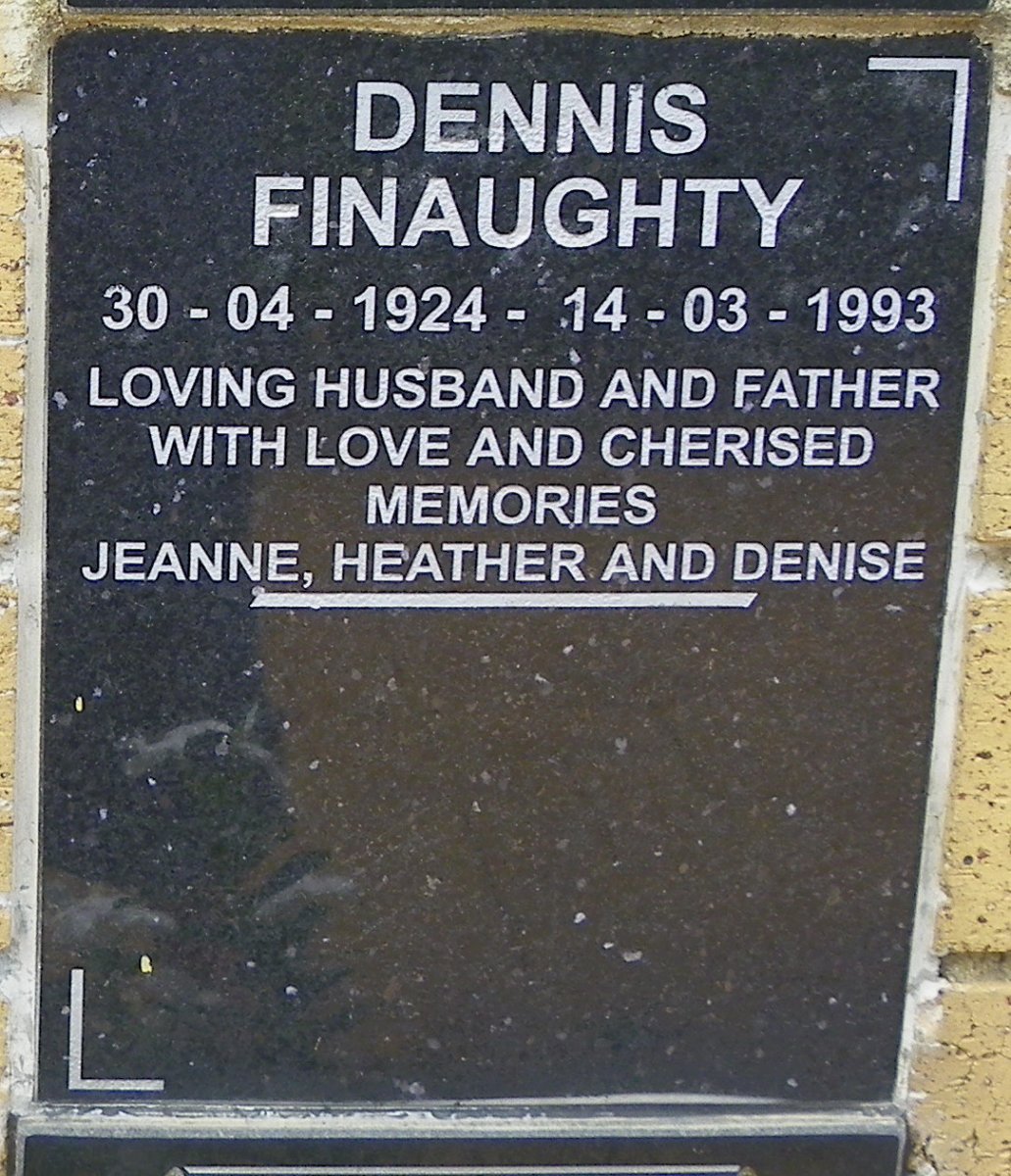 FINAUGHTY Dennis 1924-1993