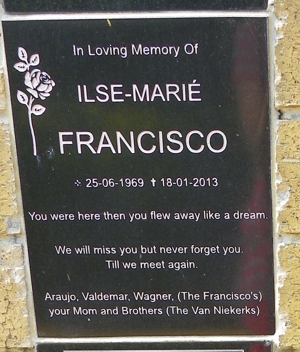 FRANCISCO Ilse-Marié 1969-2013