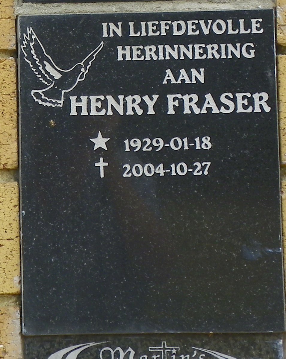 FRASER Henry 1929-2004