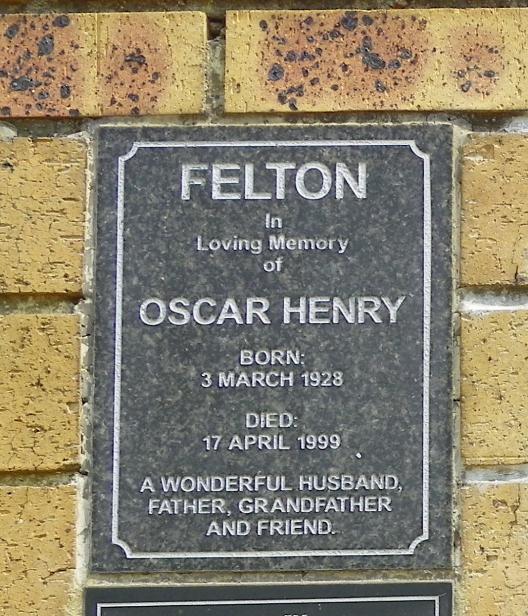 FELTON Oscar Henry 1928-1999