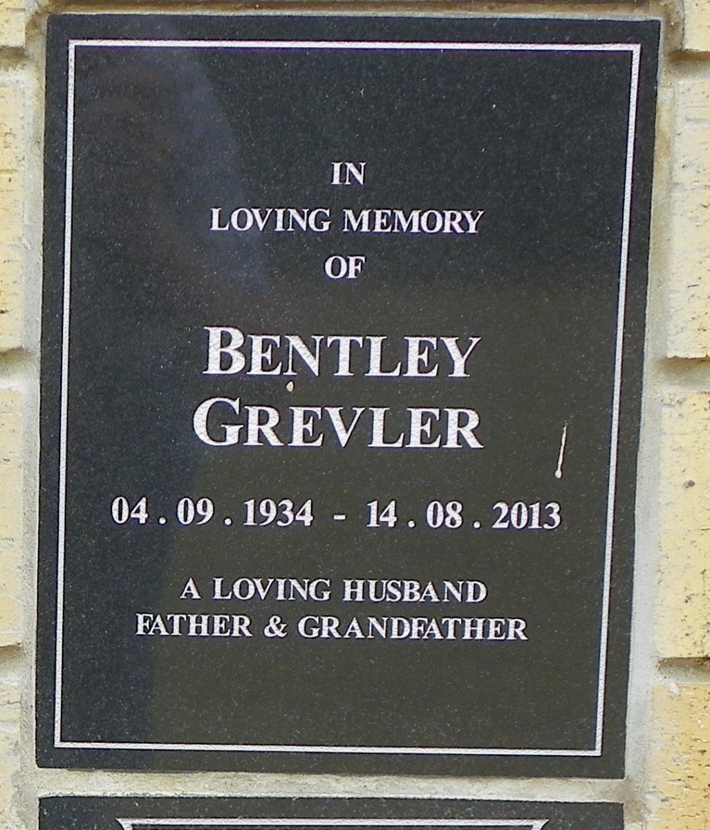GREVLER Bentley 1934-2013