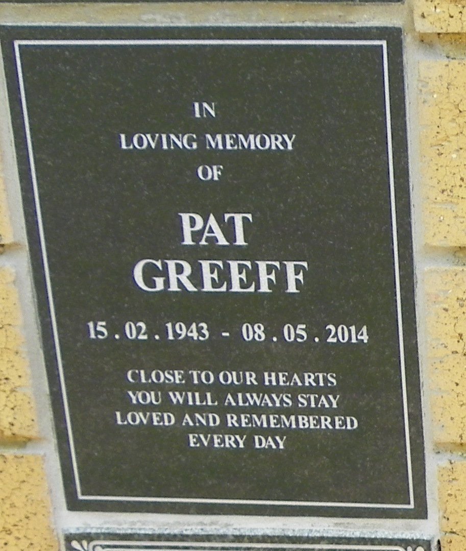 GREEFF Pat 1943-2014