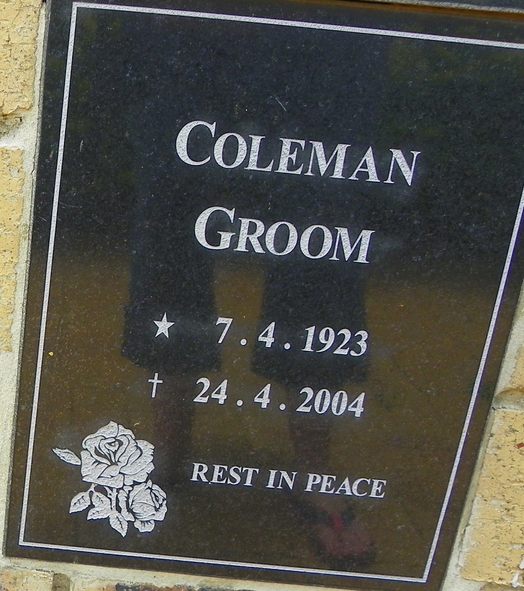 GROOM Coleman 1923-2004