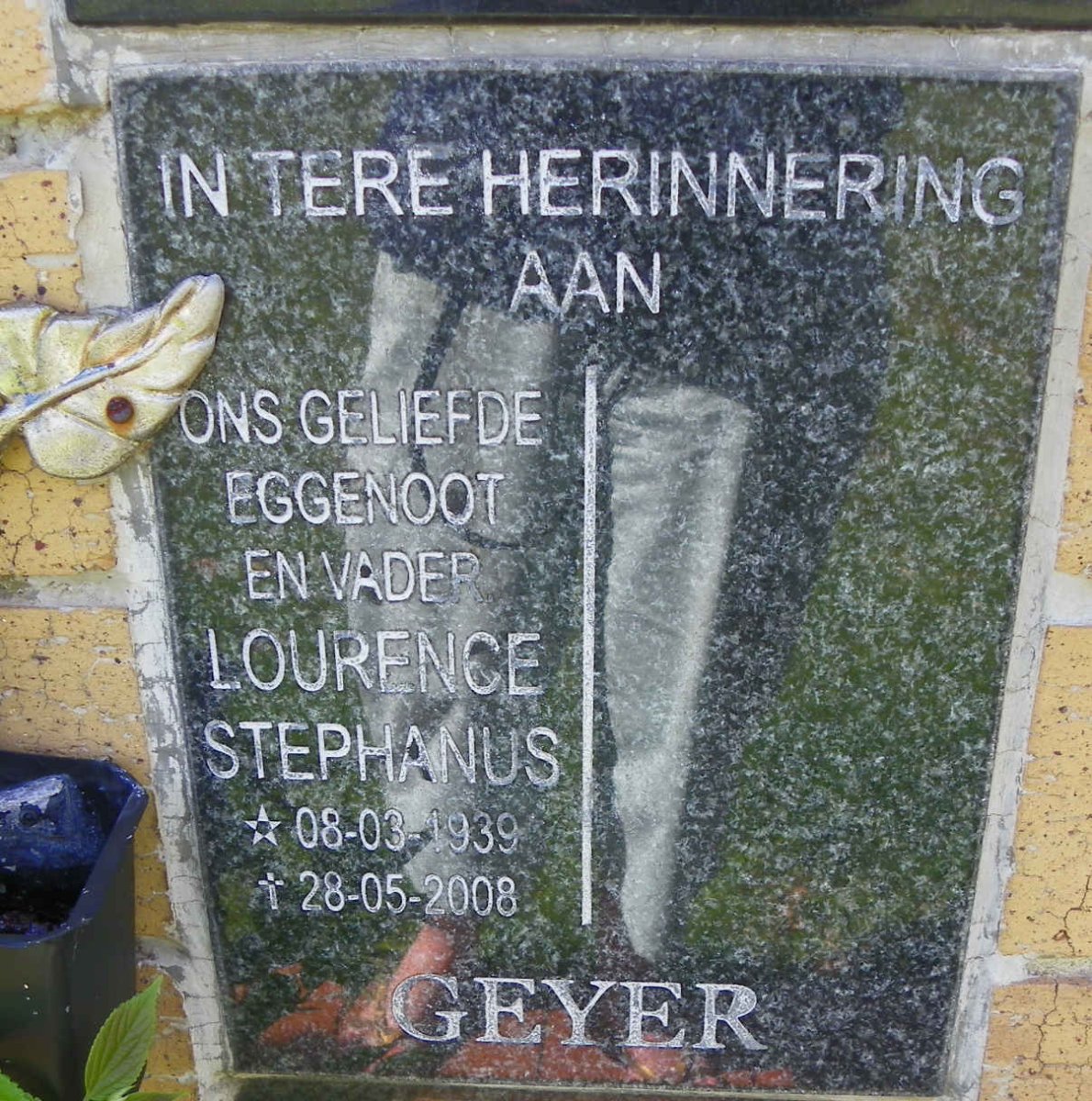 GEYER Lourence Stephanus 1939-2008