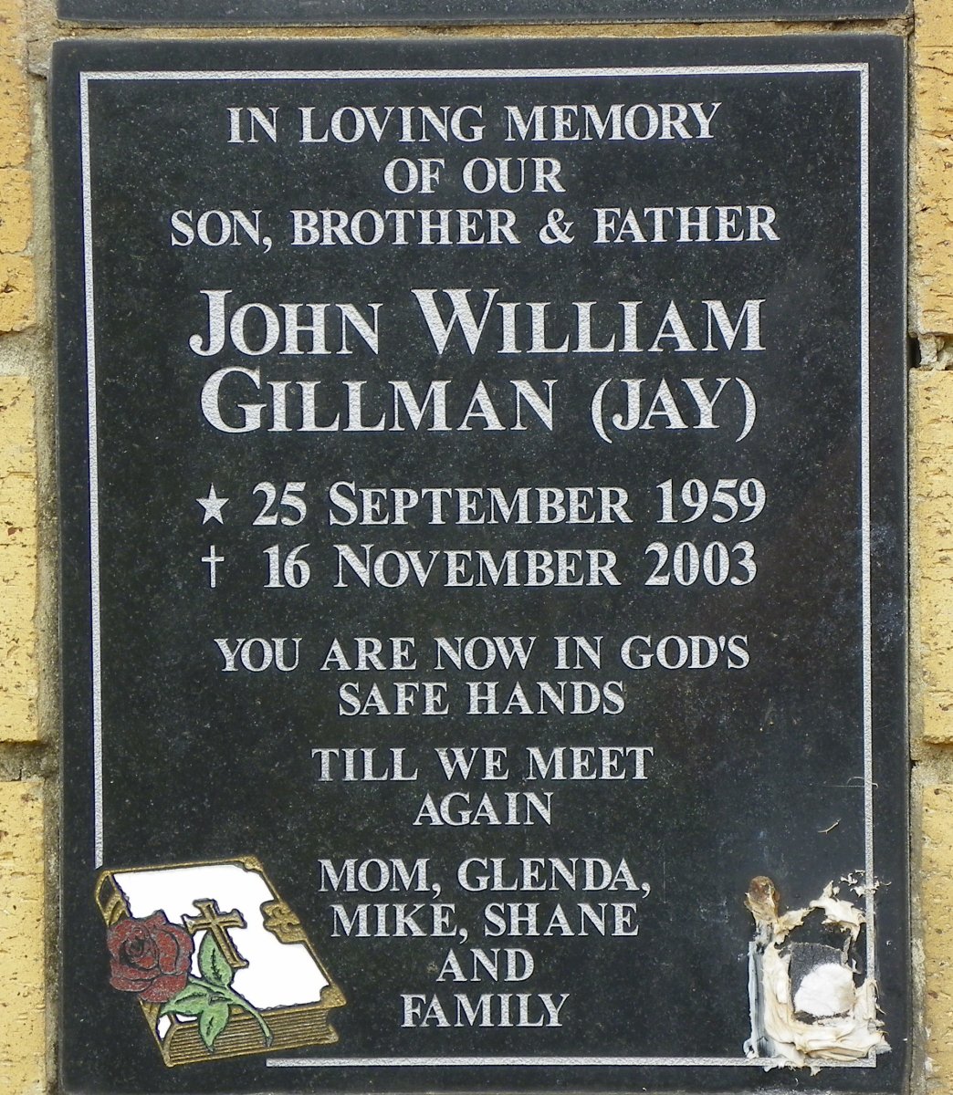 GILLMAN John William 1959-2003