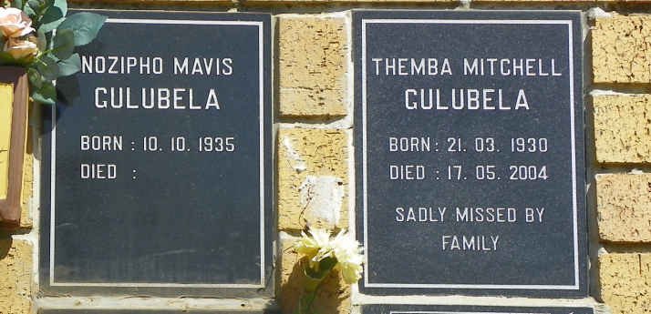 GULUBELA Themba Mitchell 1930-2004 &amp; Nozipho Mavis 1935-
