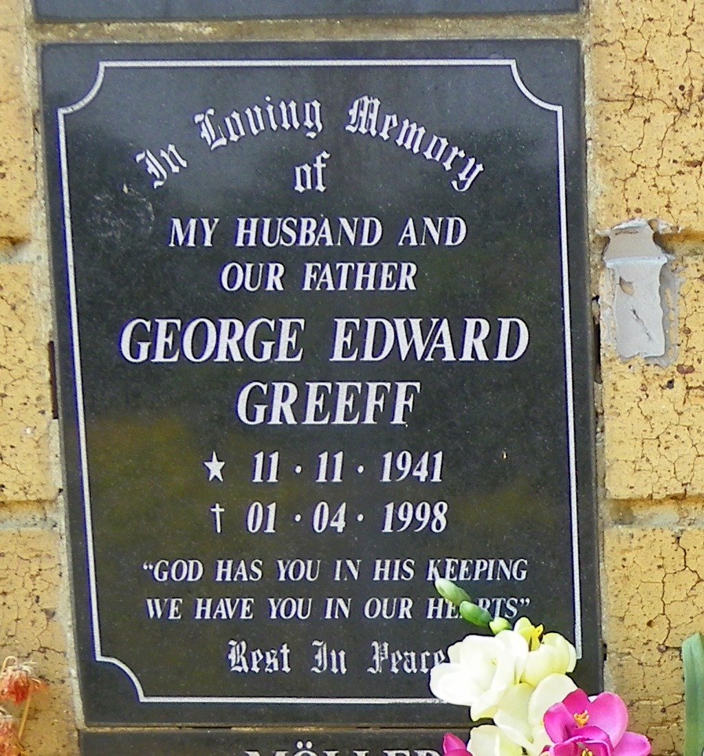 GREEFF George Edward 1941-1998