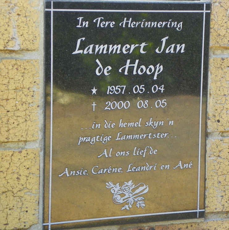 HOOP Lammert Jan, de 1957-2000