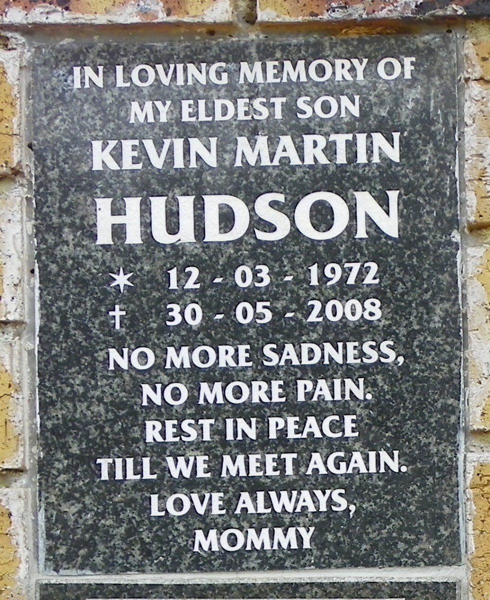 HUDSON Kevin Martin 1972-2008