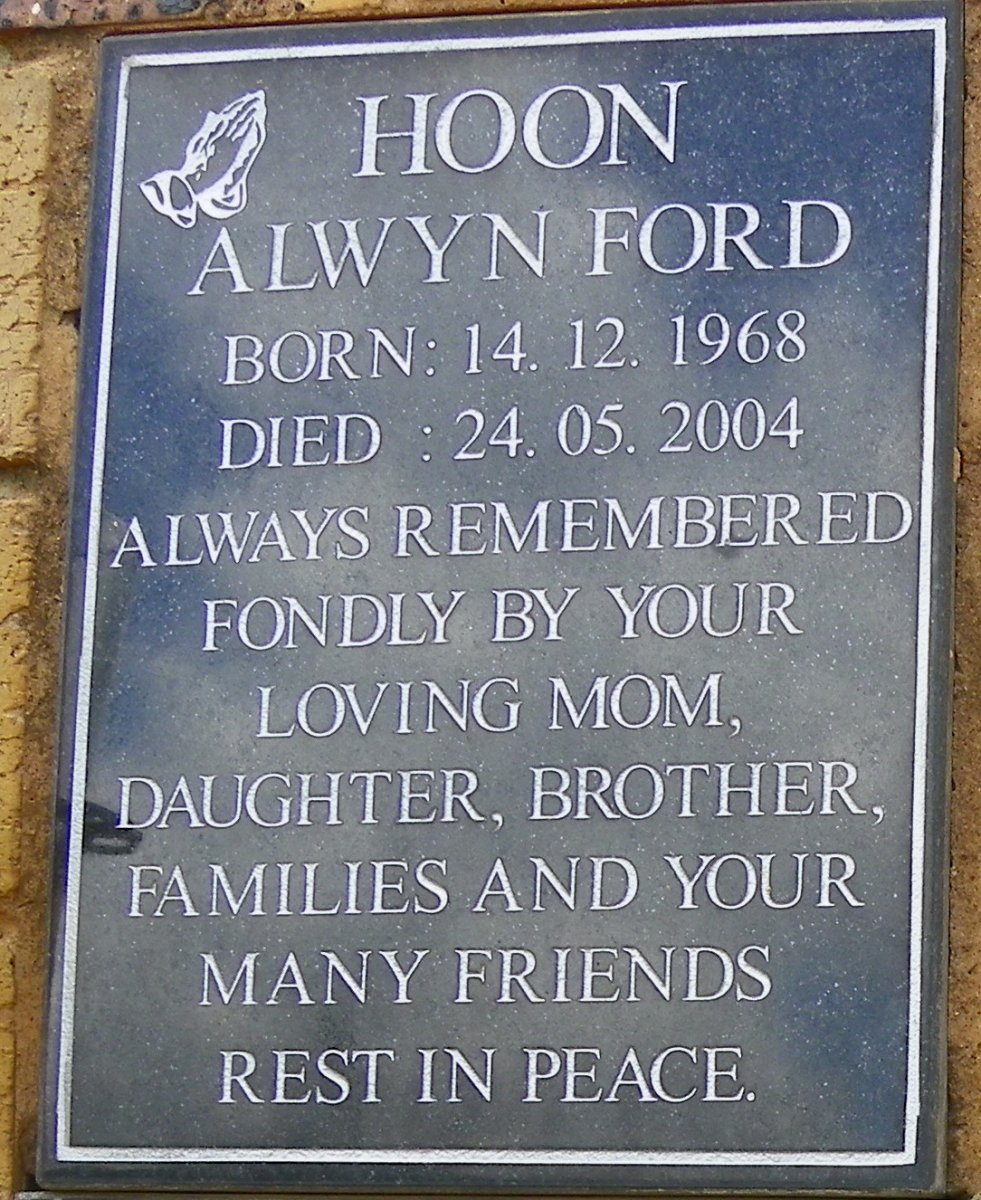 HOON Alwyn Ford 1968-2004