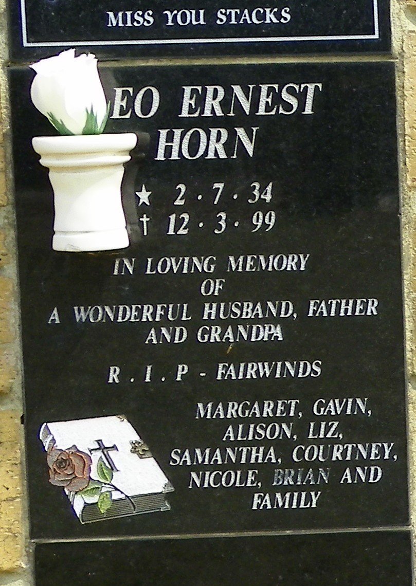 HORN ?eo Ernest 1934-1999
