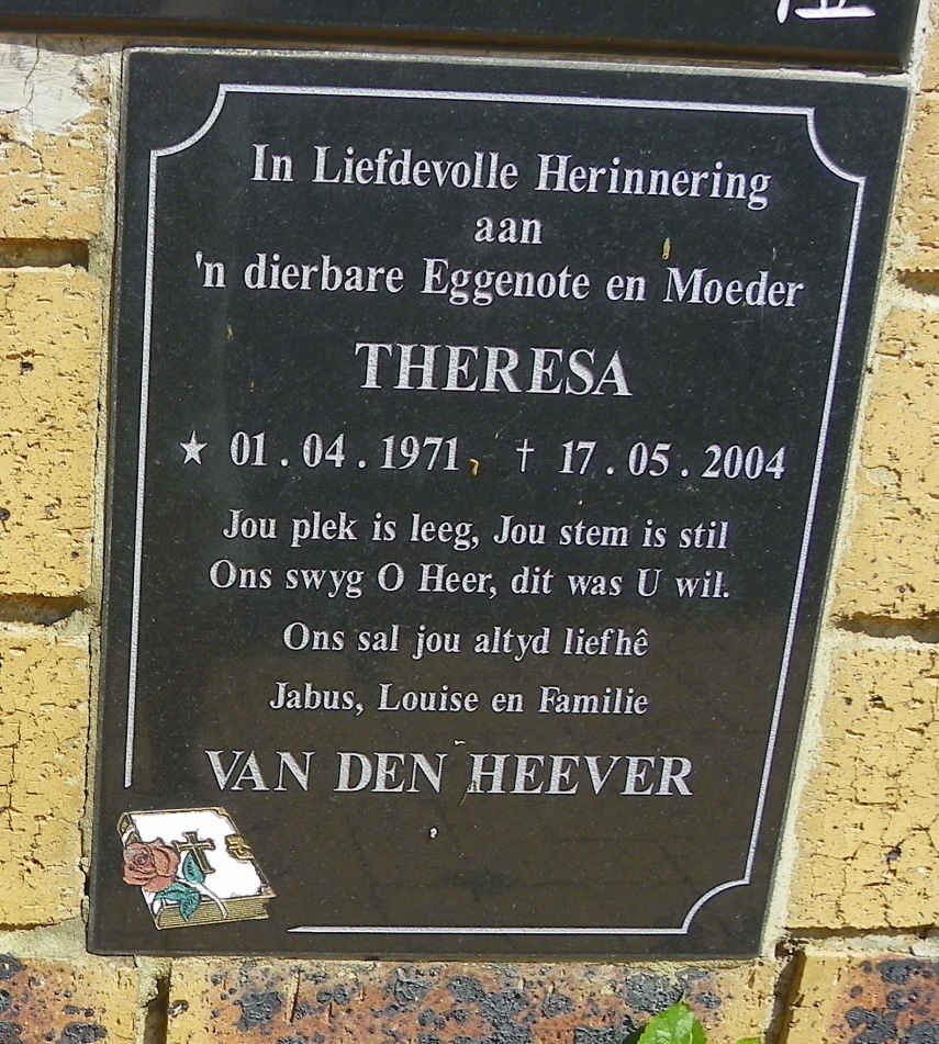 HEEVER Theresa, van den 1971-2004