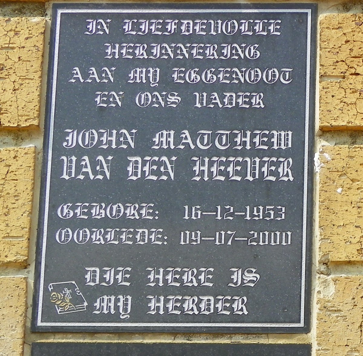 HEEVER John Matthew, van den 1953-2000