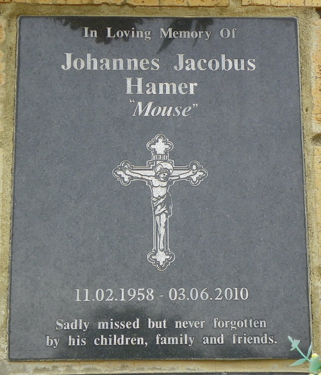 HAMER Johannes Jacobus 1958-2010