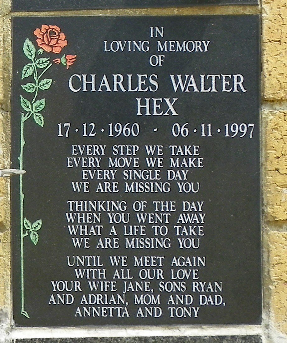 HEX Charles Walter 1960-1997