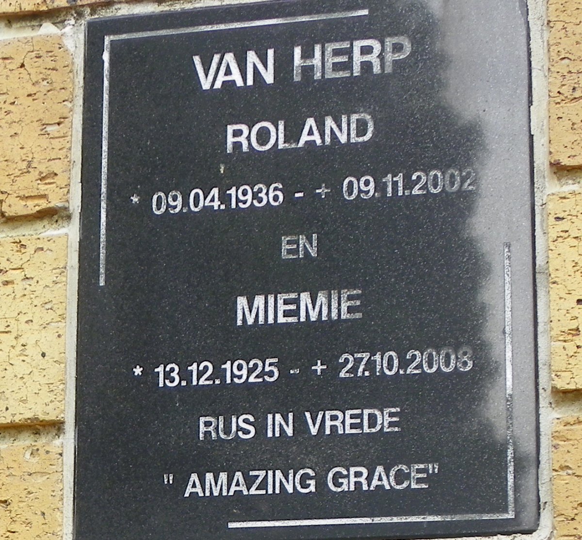 HERP Roland, van 1936-2002 &amp; Miemie 1925-2003