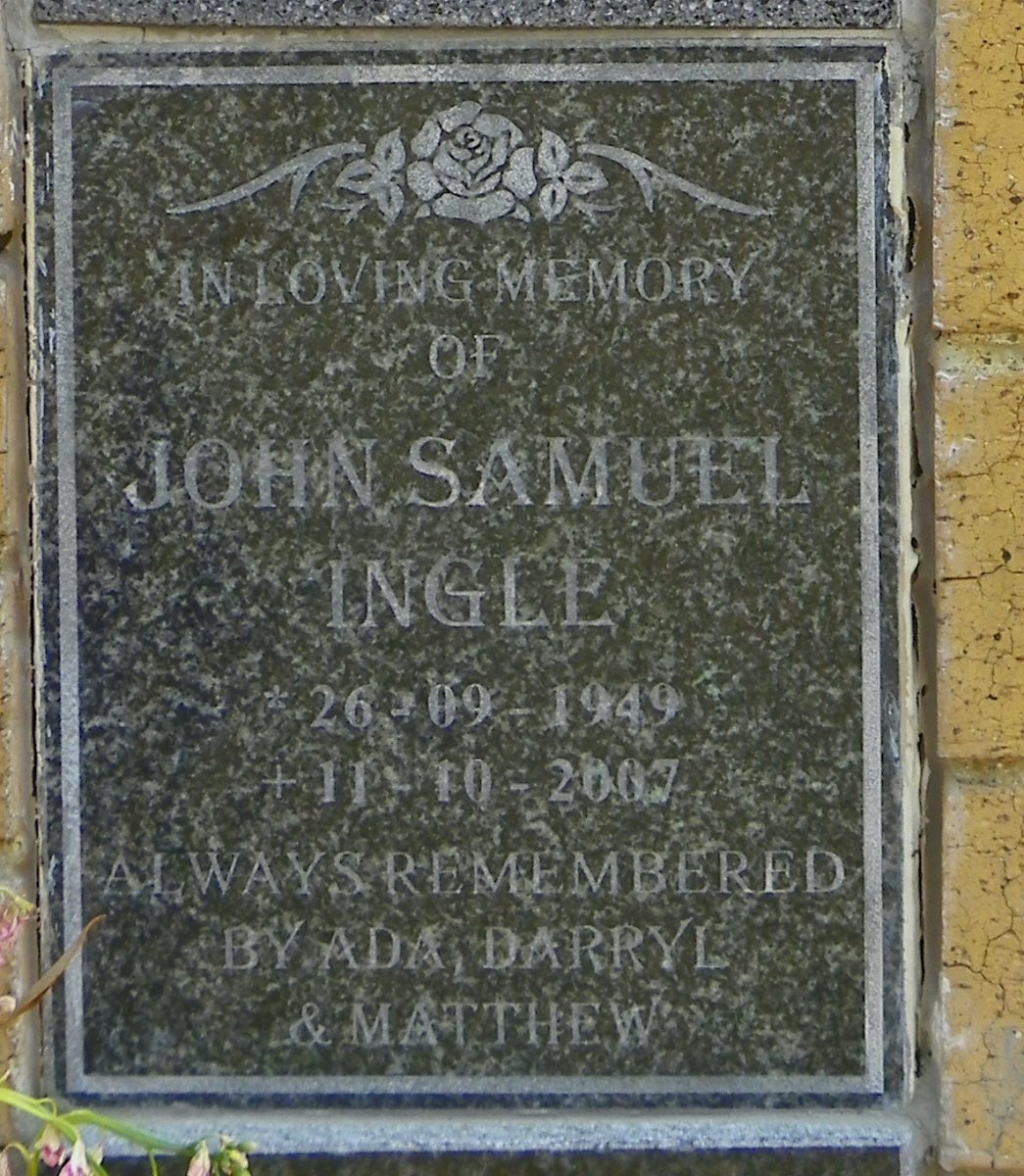 INGLE John Samuel 1949-2007