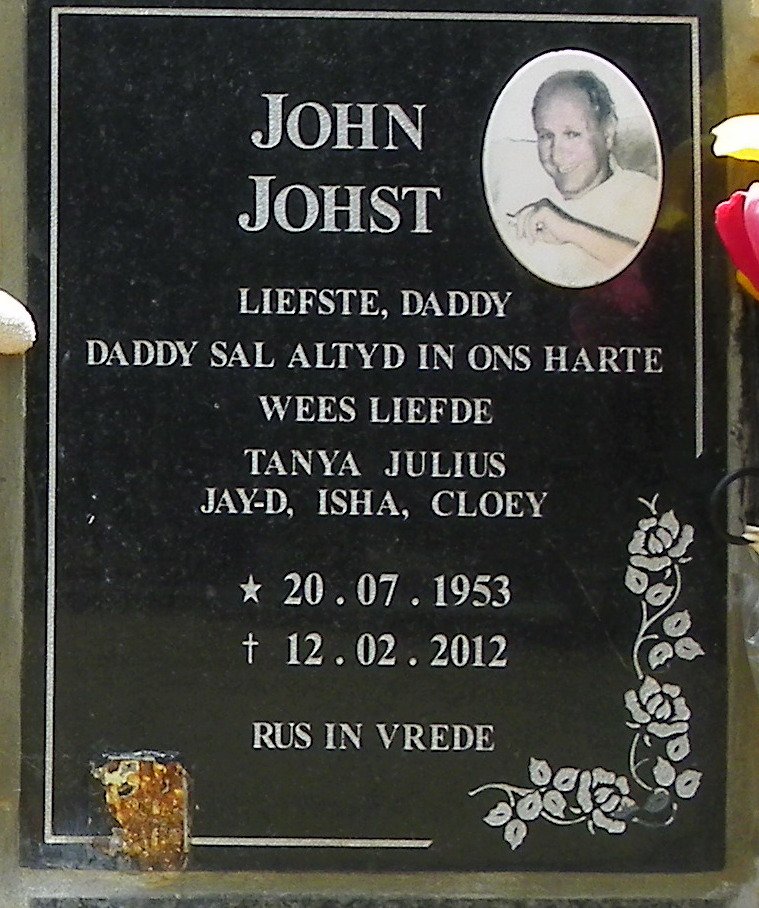 JOHST John 1953-2012