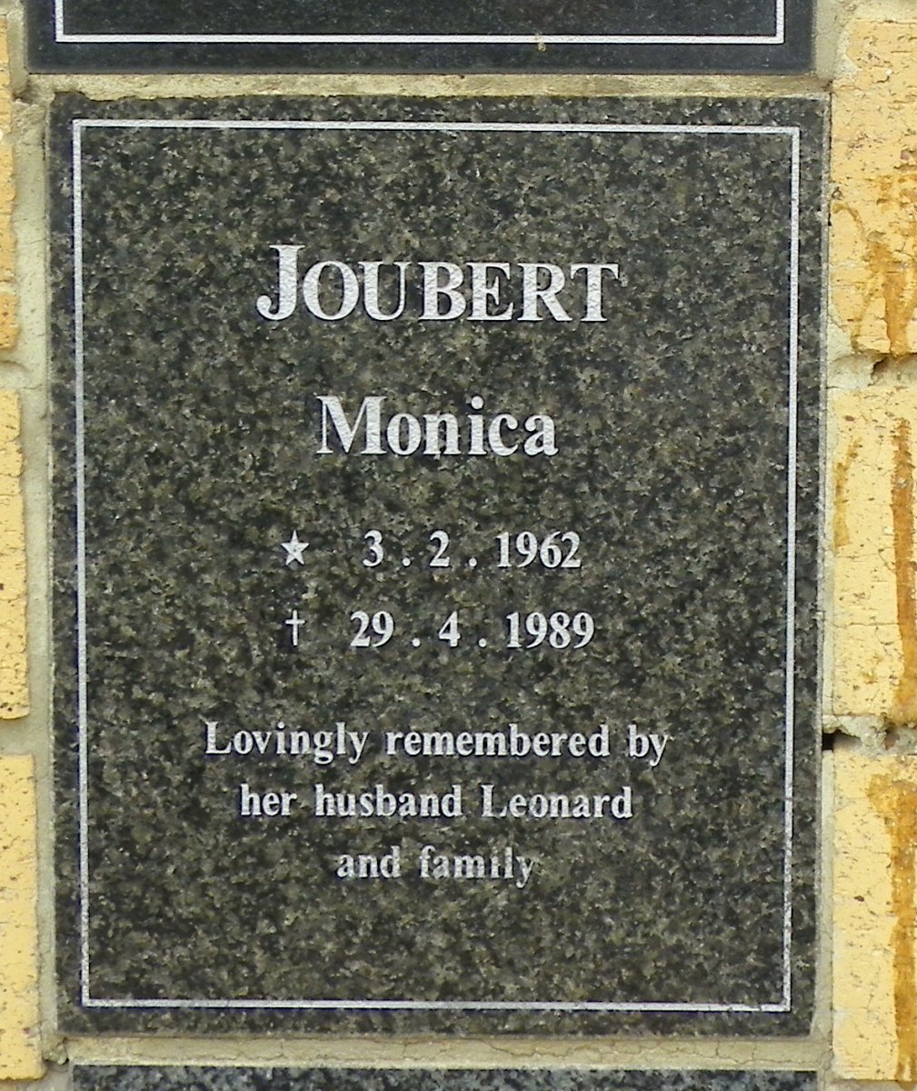 JOUBERT Monica 1962-1989