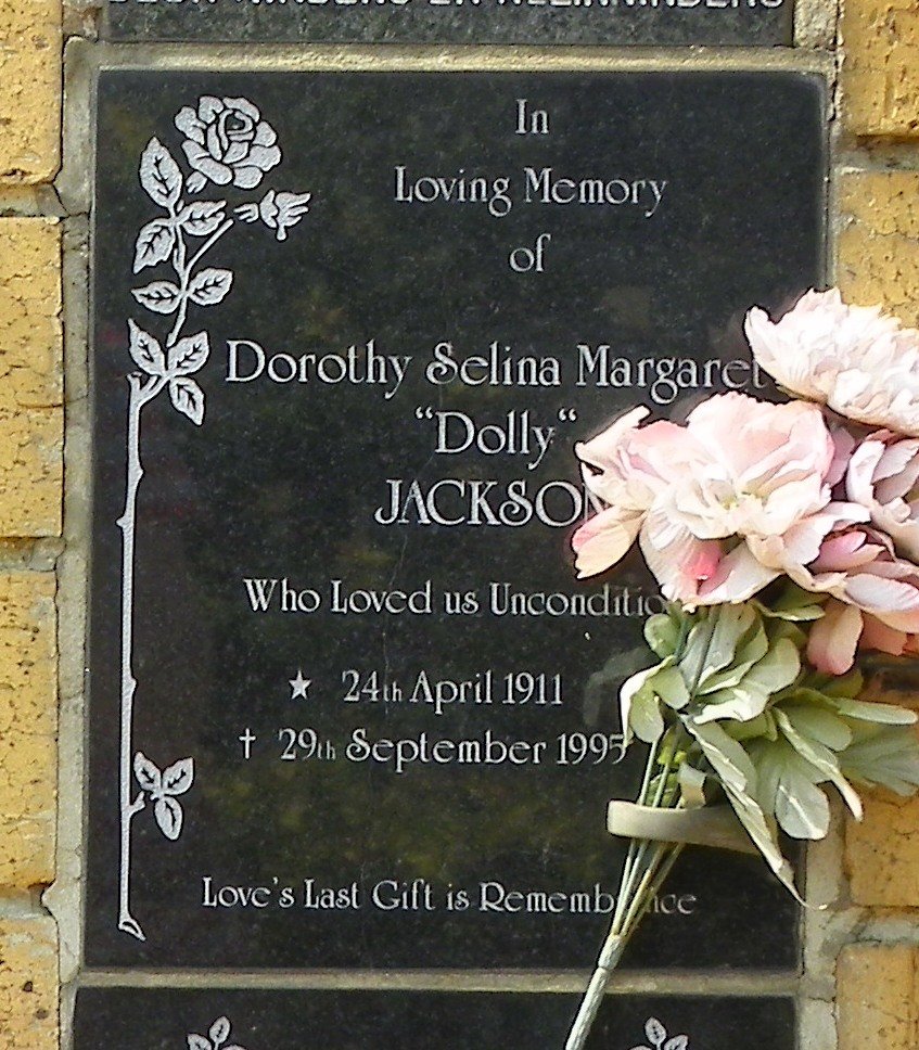JACKSON Dorothy Selina Margaret 1911-1995