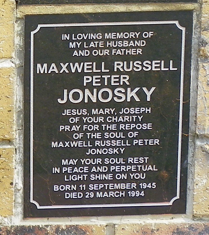 JONOSKY Maxwell Russell Peter 1945-1994