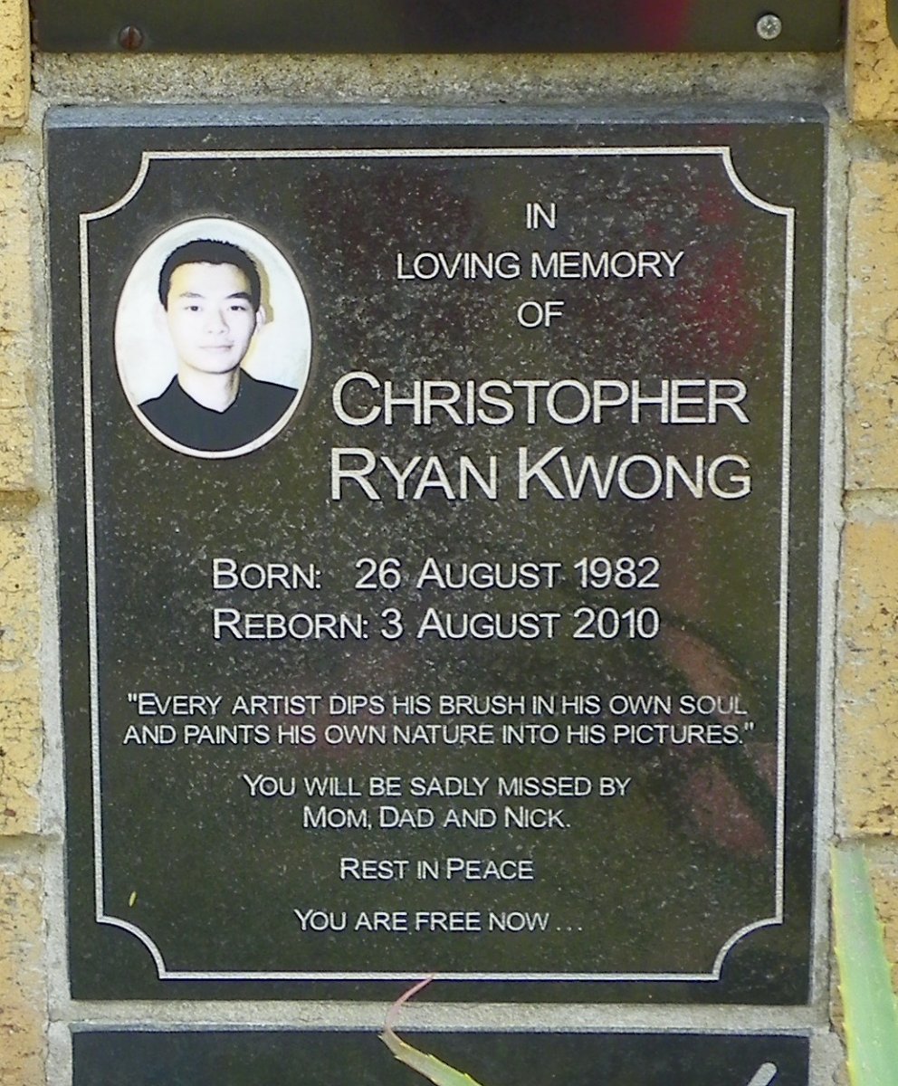 KWONG Christopher Ryan 1982-2010