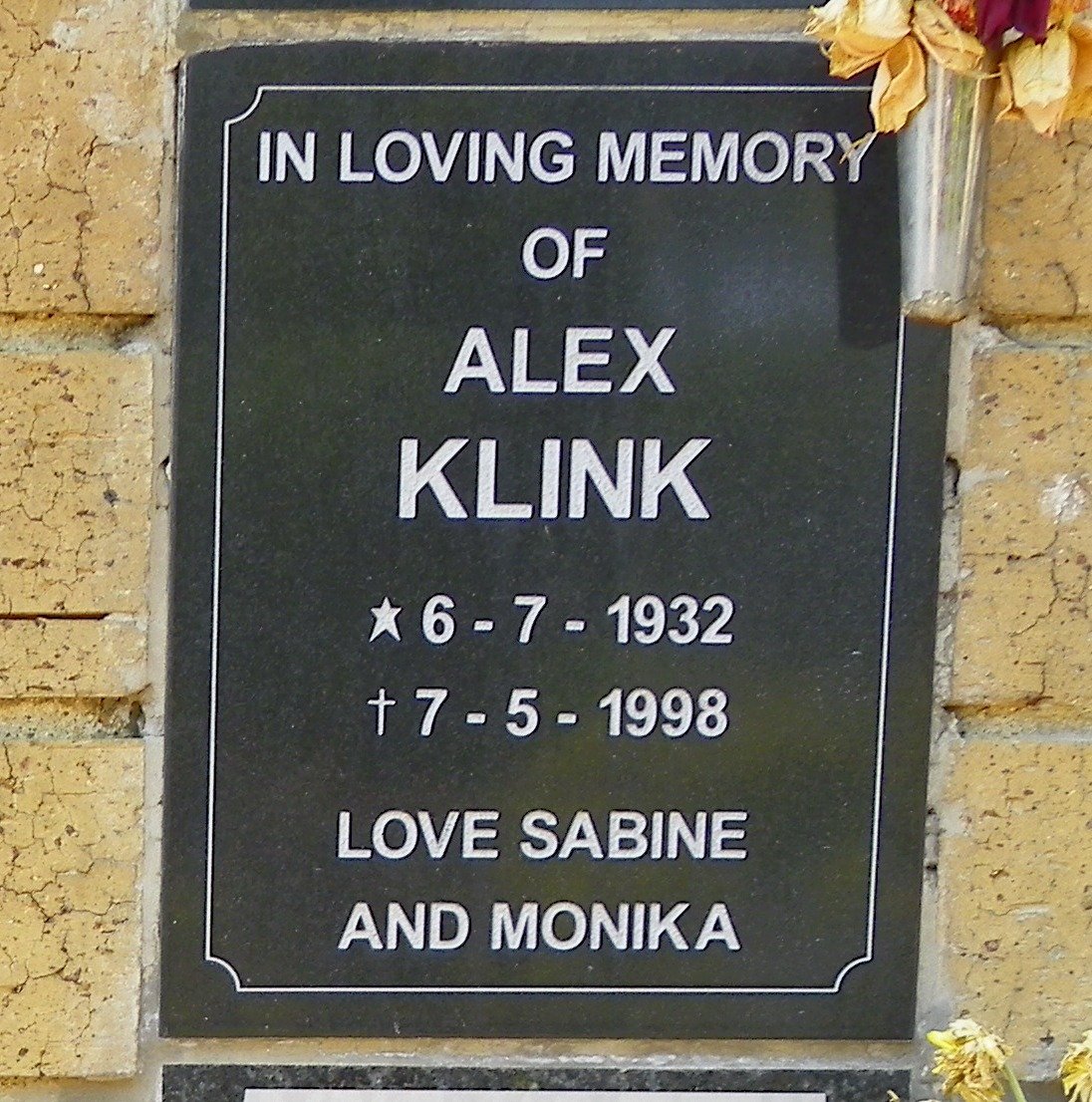 KLINK Alex 1932-1998