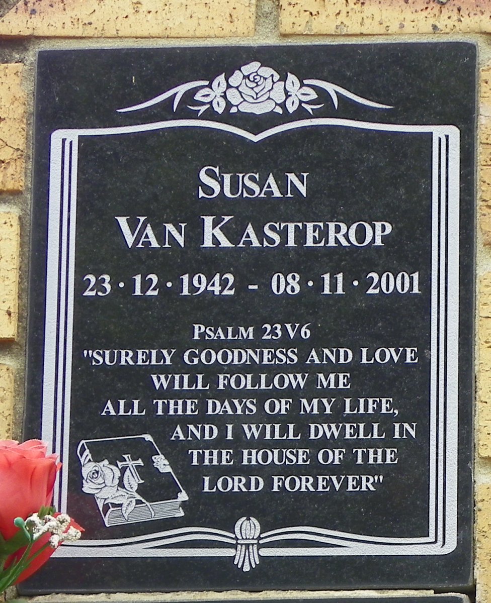 KASTEROP Susan, van 1942-2001